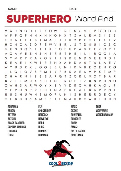 Printable Word Searches Hard Printable Superhero Word Search Puzzle World