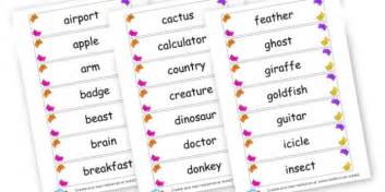 Common Nouns Cards (teacher made)