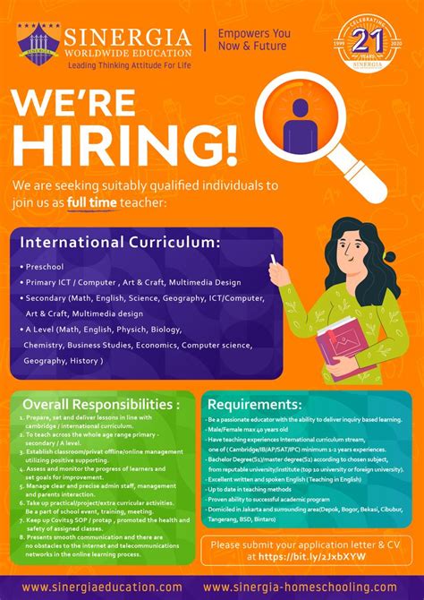 We Are Hiring Teacher Teacher Posters Secondary Math Learning Support