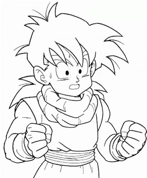 Dibujos Del Hijo De Goku Para Colorear Para Colorear