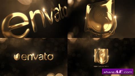 Gold Free After Effects Templates After Effects Intro Template