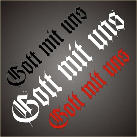 List of 108 uns meanings. Gott mit uns 3 (Aufkleber)
