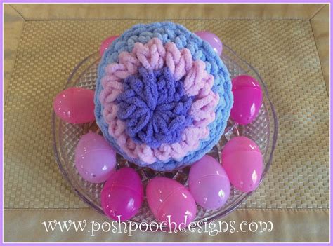 Posh Pooch Designs Blanket Yarn Easter Eggs Crochet Pattern Posh Pooch Designs