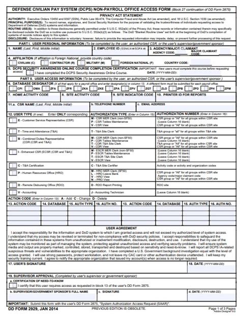 Download Dd 2929 Fillable Form