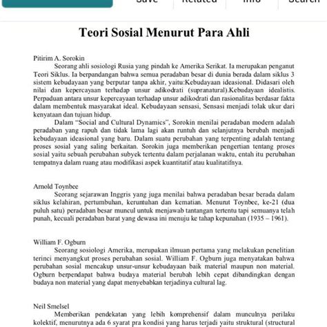 Pengertian Perubahan Sosial Menurut Para Ahli Pdf 2021