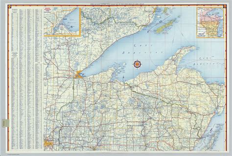 Shell Highway Map Of Wisconsin Southern Portion David Rumsey