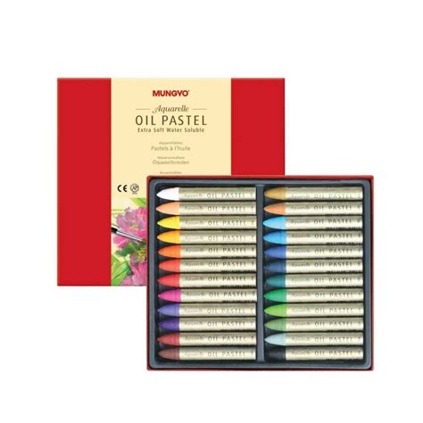 Mungyo Water Soluble Oil Pastel Set Of 24 Aquarelle Extra Soft