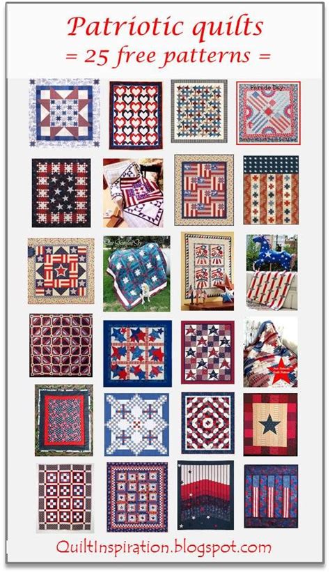 Free Printable Patriotic Quilt Patterns