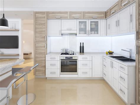 How to go modern with white shaker cabinets