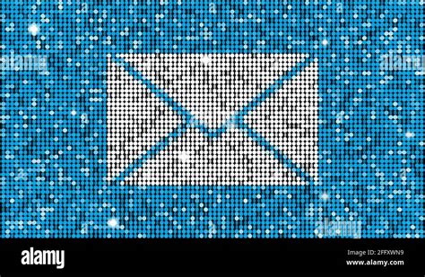 Mail Symbol Seamless Looping With Reflectors And Sparkles Stock Video
