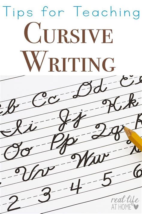 Tips For Teaching Cursive Writing And Why You Should Teach It First
