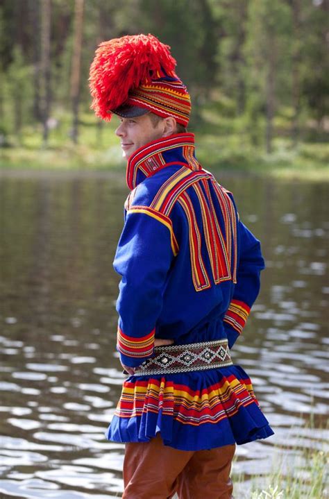 Lappland Sweden This Man Is Wearing A Karesuando Kirtle Folk Costume Costumes Around The