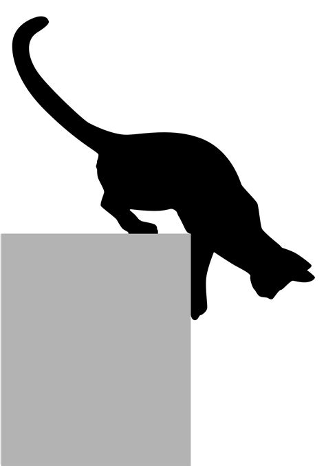 Black Cat Kitten Silhouette Felidae Animal Silhouettes Png Download