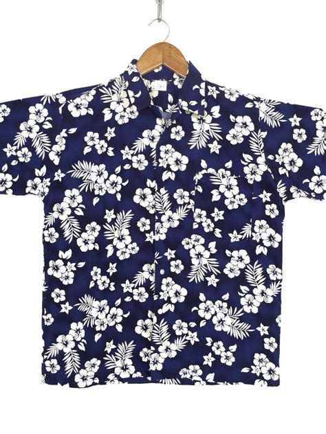 Aloha Wear Vtg Made Floral Motif Hawaiian Aloha Shirt Grailed