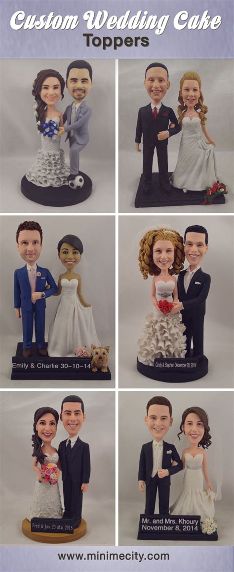 Custom Figurines From Your Photos Cool Wedding Cakes Personalized Wedding Cake Toppers