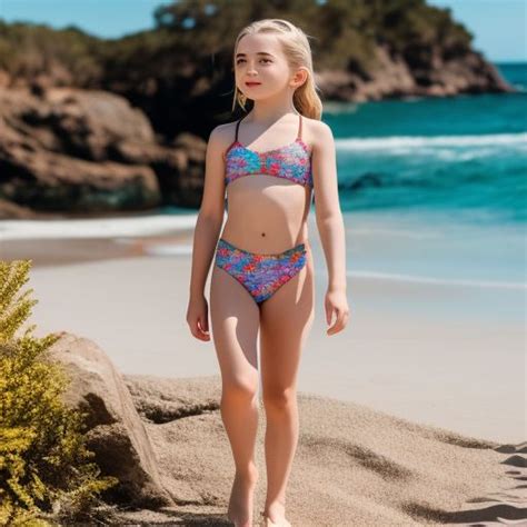 Mealy Monkey Mckenna Grace Bikini Full Body