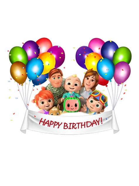 Freetoedit Cocomelon Inspired Birthday Theme Remixed From