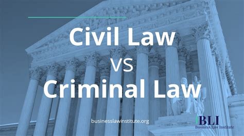 Civil Law Vs Criminal Law Explained Youtube