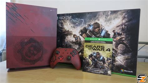 Gears Of War 4 Xbox One S Limited Edition Console Bundle Unboxing