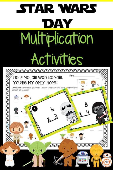 Star Wars Multiplication Activities May The 4th Star Wars