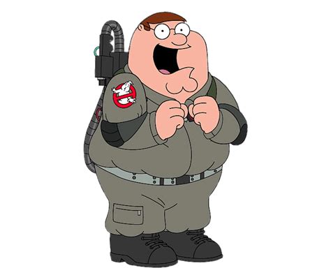 Check out this transparent Family Guy Peter Griffin in Ghostbusters png image