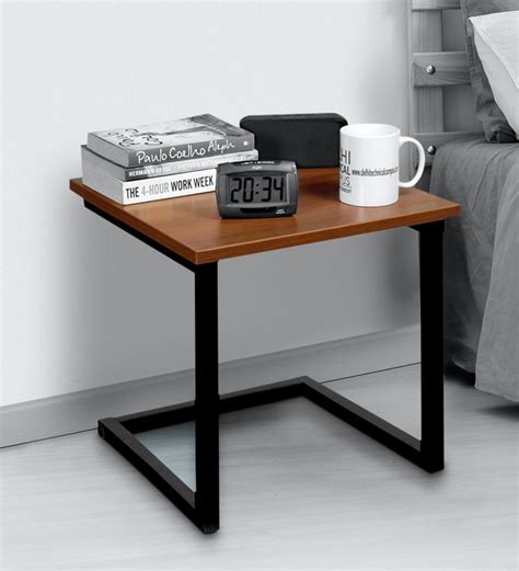 Take a look at our collection of designer. Buy Skylight Metal Bedside Table in Acacia Dark & Black ...