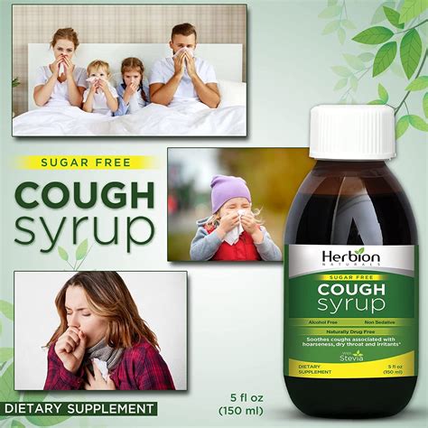 Buy Herbion Naturals Cough Syrup With Stevia Green Sugar Free 50 Fl