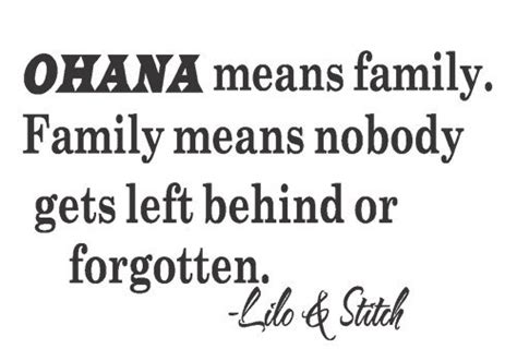 Search, discover and share your favorite disney ohana gifs. Galleon - Ohana Means Family Lilo And Stitch Disney Quote ...