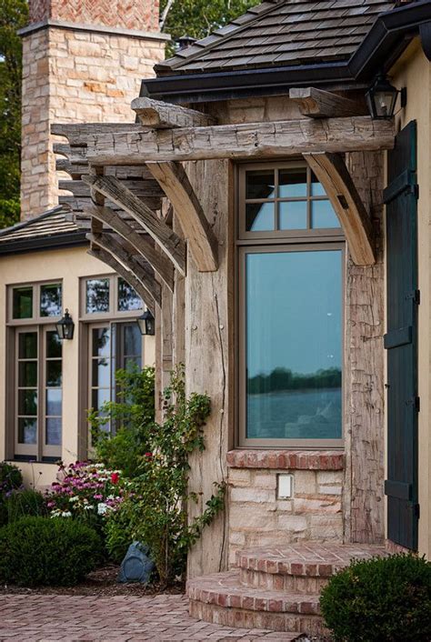 Traditional ranch style homes used to have a dull exterior owing to the monochromatic color theme followed, and the common brick and wood pattern. 25 Amazing Rustic Exterior Design Ideas - Decoration Love