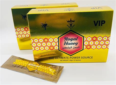Best Rated Royal Honey For Men 20 Gram Sachets X 12pcs Royalty Honey Usa