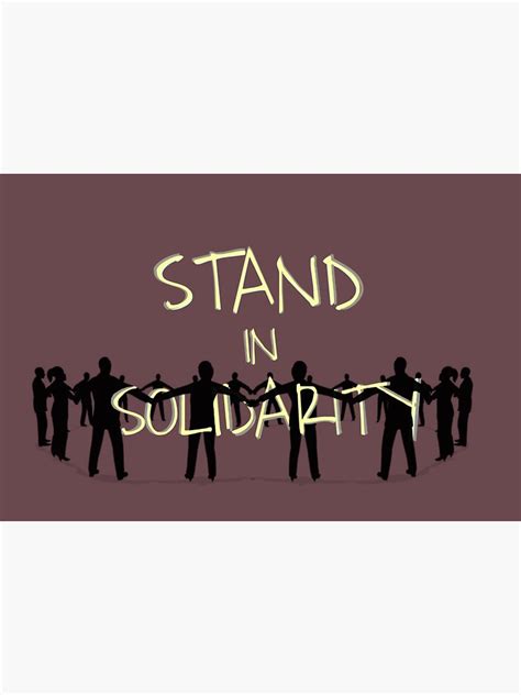 Stand In Solidarity Sticker For Sale By Jjessicabenitez Redbubble