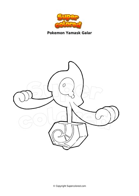 Pokemon Yamask Coloring Pages