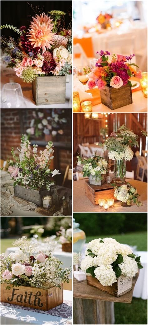 20 Best Wooden Box Wedding Centerpieces For Rustic