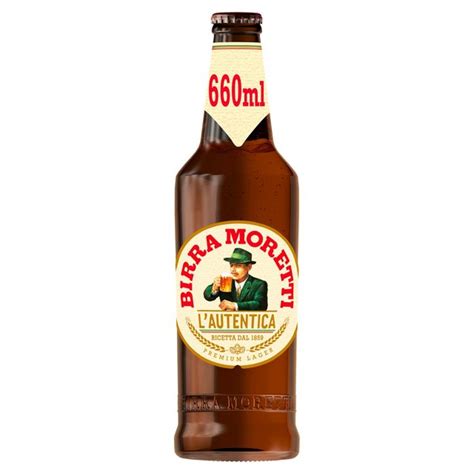 Birra moretti is the number one beer brand in italy, where the italians drink over 350 million pints a year! Birra Moretti 660ml from Ocado