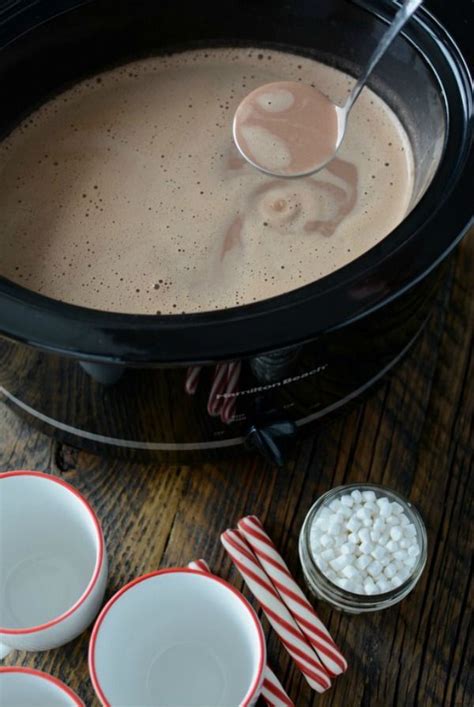 Creamy Crockpot Hot Chocolate Best Hot Cocoa Recipes Via A Blissful Nest Hot Cocoa Recipe