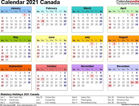 Please note that our 2021 calendar pages are for your personal use only we also have a 2021 two page calendar template for you! Printable Calendar 2021 Canada Full | Calvert Giving