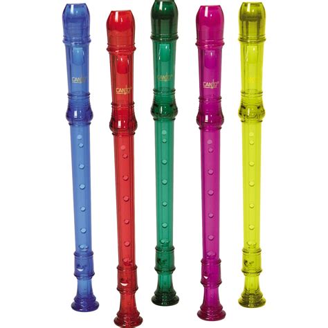 Canto One-Piece Translucent Soprano Recorder with Baroque Fingering ...