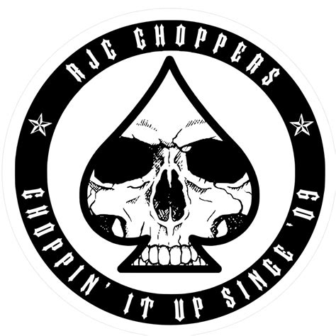 Rjc Choppers Logo Sticker 4 Pack Oldschool Chopper Parts And More