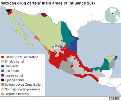 Mexico Cartel Map Severn Valley