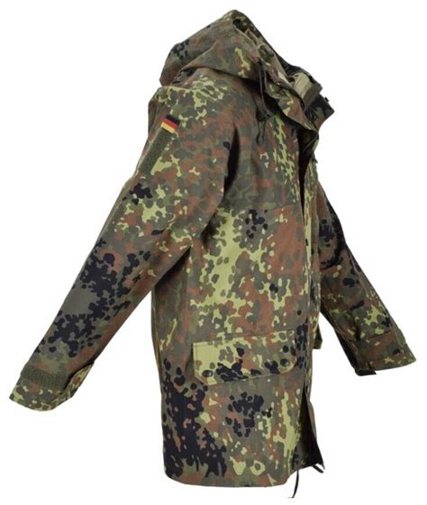Goretex Jacket Parka Waterproof Flecktarn Camo Genuine German Army