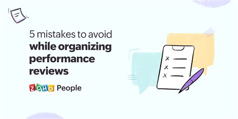 5 Mistakes To Avoid While Organizing Performance Reviews Hr Blog Hr
