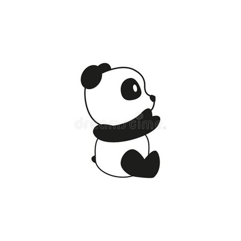 Vector Panda Sit Illustration Stock Vector Illustration Of Animal