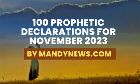 100 Prophetic Declarations