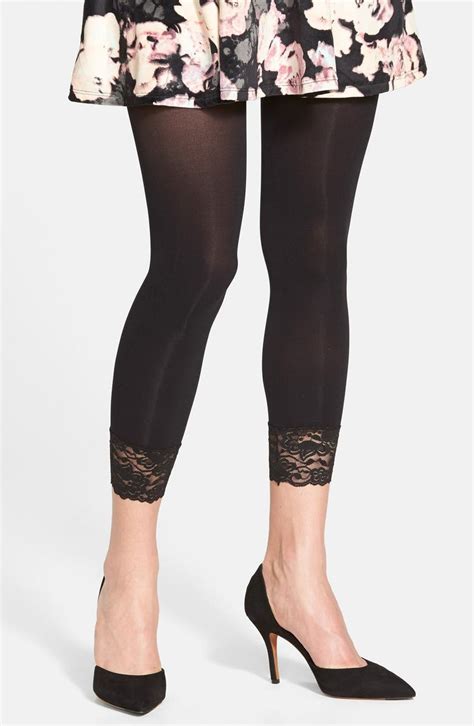 nordstrom lace trim footless tights nordstrom