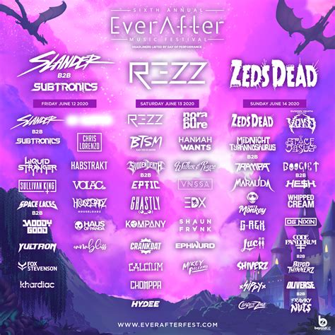 Ever After Music Festival 2020 Lineup Tickets Schedule Dates Spacelab Festival Guide