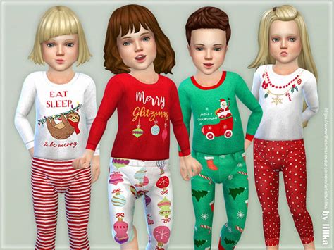 Christmas Pajama For Toddler Sims 4 Toddler Sims 4 Toddler Clothes