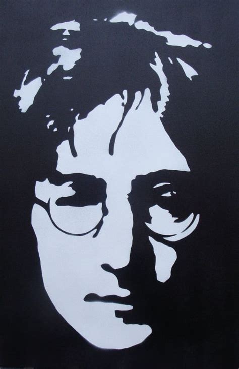 John Lennon | Silhouette art, Beatles art, Stencil art