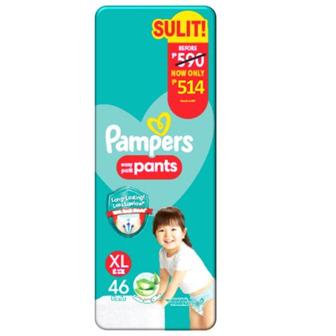 Pampers Baby Dry Pants Super Jumbo Diaper Xl 46s Promo Pack Shopee