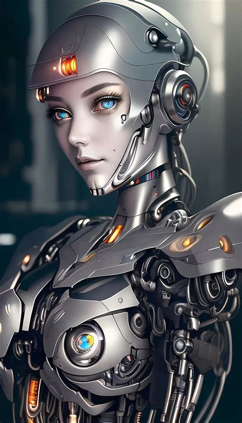 cyberpunk character cyberpunk art h r giger ai robot sci fi armor digital art girl cyborg