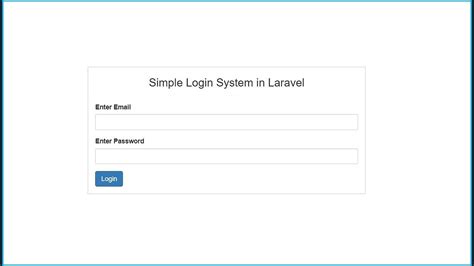 How To Make Login System In Laravel Youtube